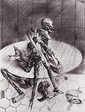 Gravure de Dado : Le Manipulateur II