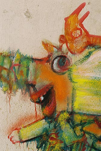 Mur ouest de la cuisine d&rsquo;H&eacute;rouval