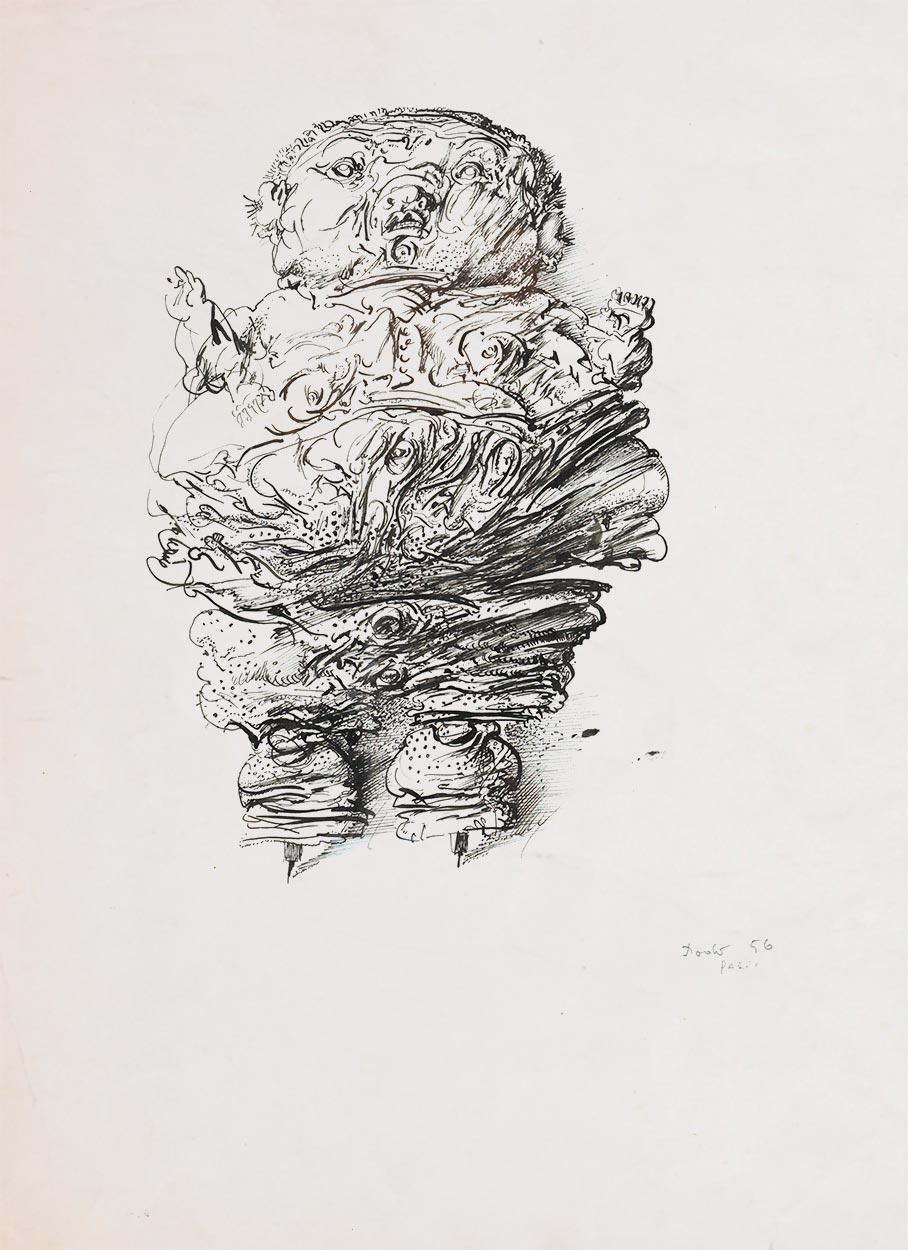 Dado’s drawing: Untitled, 1956