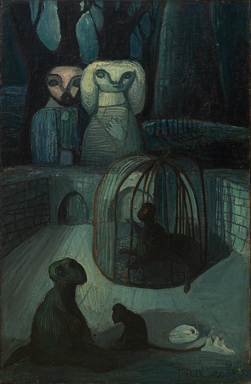 Dado: Family of Monkeys (Cage), 1954