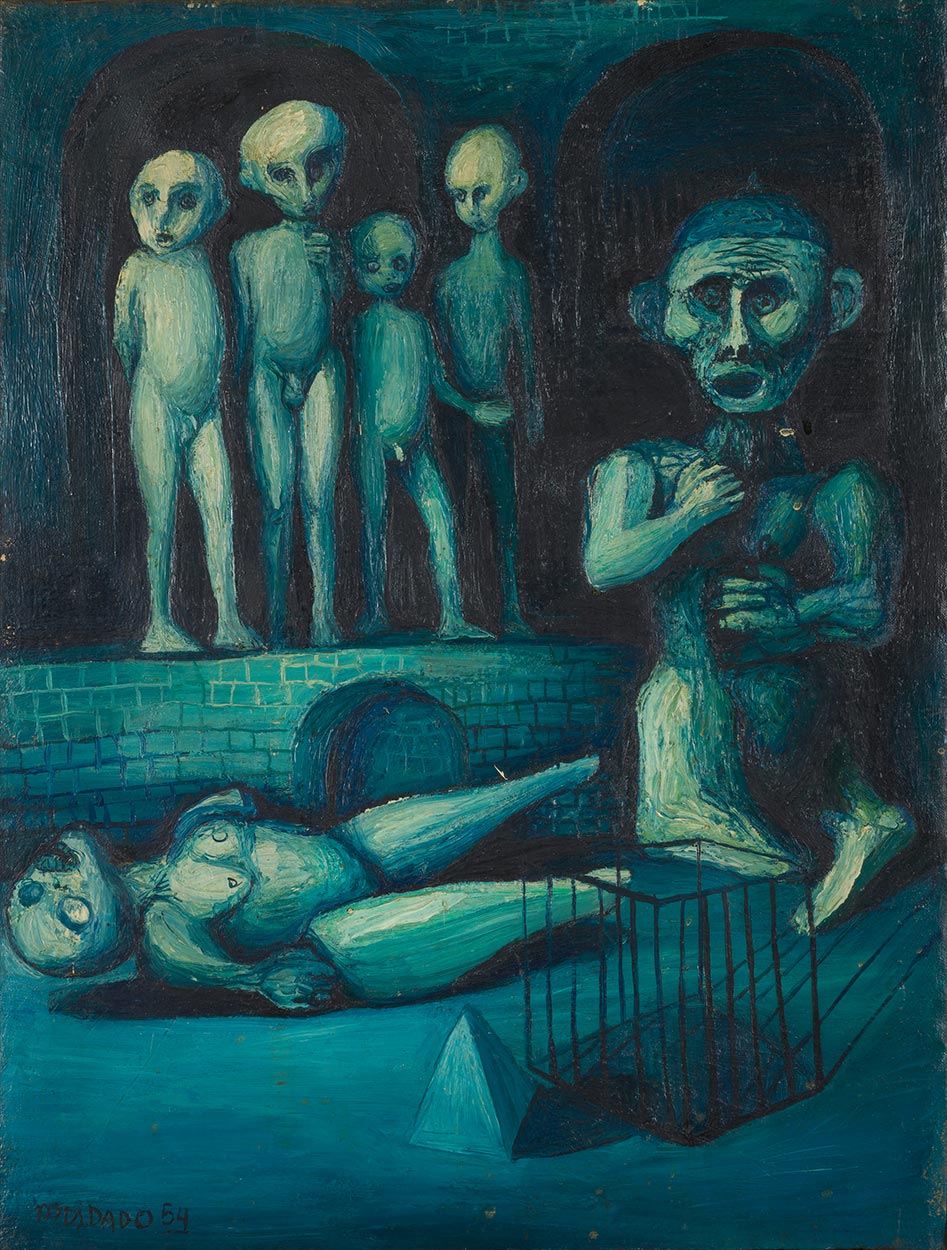 Tableau de Dado : Sans titre, 1954